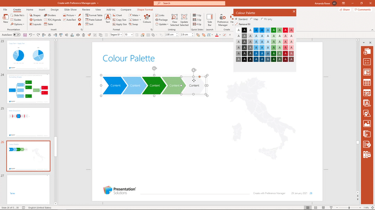 Format Colours