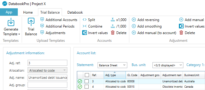 DatabookPro Trial Balance